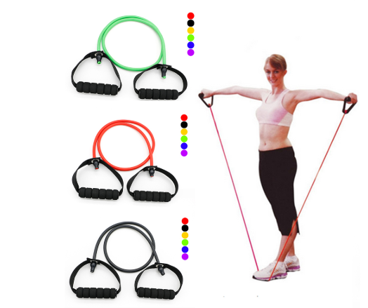 Latex Resistance Bands Workout Exercise Yoga Crossfit Fitness Tubes